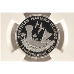 2009-S SILVER NORTHERN MARIANAS QUARTER NGC