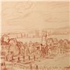 Image 2 : Wayne Ensrud "View of Pommard, Burgundy" Pastel Original Artwork; Hand Signed; C