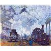 Image 1 : Claude Monet - Saint Lazare Station in Paris, Arrival of a Train