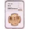 Image 1 : 1928 $20 St. Gaudens Double Eagle Gold Coin NGC MS64