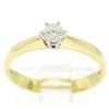 Image 1 : Atasay 18kt Yellow and White Gold Round Diamond Solitaire Engagement Ring