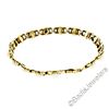 Image 5 : Vintage 14kt Yellow Gold Open Link and Natural Freshwater Pearl Tennis Bracelet