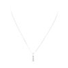 Image 1 : 0.60 ctw Diamond Straight Line Pendant with Chain - 14KT White Gold