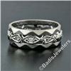 Image 2 : Antique 14kt White Gold 0.20 ctw Diamond 7mm Eternity Band Ring