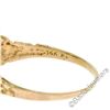 Image 7 : 14kt Yellow Gold 0.30 ctw Round Brilliant Diamond Nugget Texture Band Ring