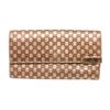 Image 1 : Gucci Gold Leather Mini Guccissima Flap Wallet