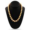 Image 1 : 10 - 13mm Golden South Sea Pearl 14K Yellow Gold Necklace