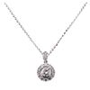 Image 2 : 2.89 ctw Diamond Pendant And Chain - 14KT White Gold