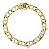 Image 1 : Vintage 14kt Yellow Gold 8.4mm Large Gucci Link Chain Bracelet
