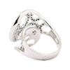Image 3 : 1.17 ctw Black and White Diamond Ring - 18KT White Gold