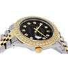 Image 7 : Rolex Mens 2 Tone 18K Black 1.9 ctw Diamond Datejust Wristwatch 36MM
