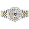 Image 8 : Rolex Mens 2 Tone MOP 3 ctw Channel Set Diamond Datejust 36MM Wristwatch