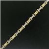 Image 1 : 14K Yellow Gold 7" 2.16 ctw Channel Set Round Brilliant Diamond Tennis Bracelet