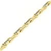 Image 4 : 14K Yellow Gold 7" 2.16 ctw Channel Set Round Brilliant Diamond Tennis Bracelet