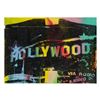 Image 1 : Steve Kaufman (1960-2010), "Hollywood" Hand Embellished Limited Edition Silkscreen on Canvas, TP Num