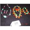 Image 1 : Three sets of necklaces & earings: shel