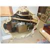 Image 1 : White & gold gilt French style mirror,
