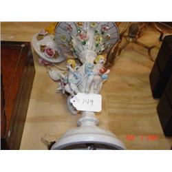 Capi-di-Monte hanging chandelier (some