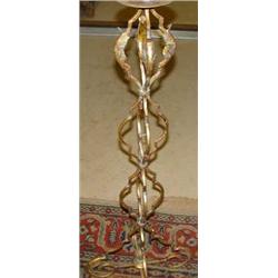 Vintage florentine metal candleholder,