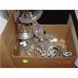 Two crystal chandelier, One (1) shown (