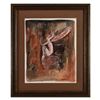 Image 1 : Marta Wiley, Framed Original Mixed Media Painting on Canvas, Thumb Printed and Hand Signed with Lett