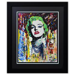 Nastya Rovenskaya- Original Mixed Media on Paper "Marilyn Monroe II"