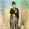 Image 2 : Steve Kaufman (1960-2010), "Charlie Chaplin Hand Painted Limited Edition Silkscreen on Canvas, Numbe