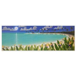 Dan Mackin, "Birds In The Moonlight" Limited Edition Lithograph, Numbered and Hand Signed with Lette