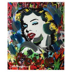 Nastya Rovenskaya- Mixed Media "Marilyn Monroe I"
