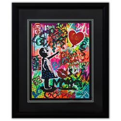 Nastya Rovenskaya- Original Mixed Media on Paper "The Ballon"