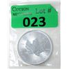 Image 1 : 1 Oz .999 Fine Silver 2021 Canada Maple Leaf Coin