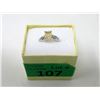Image 2 : Sterling Silver Citrine & Diamond Cocktail Ring