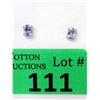 Image 1 : New 1 CT Tanzanite Sterling Silver Stud Earrings