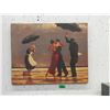 Image 1 : Jack Vettriano Canvas Wall Art - 24" x 19"