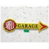 Image 1 : Cast Metal Shell Garage Arrow Sign - 5" x 16"
