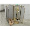 Image 1 : Fire Screen and Tools Set