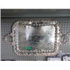 Image 1 : Large Silver Plated Engraved Trophy Tray