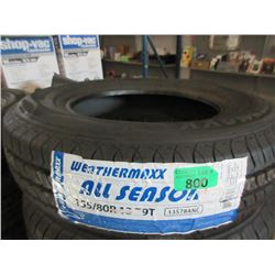 1 New Weathermaxx All Season Tire 155/80R13 Z9T