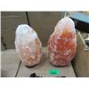 Image 1 : 2 New 8" Himalayan Salt Lamps  - With Bulbs & Cord