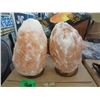 Image 1 : 2 New Himalayan Salt Lamps  - With Bulbs & Cords