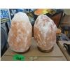 Image 1 : 2 New Himalayan Salt Lamps  - With Bulbs & Cords