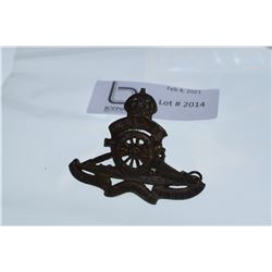ARTILLERY CAP BADGE