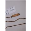 Image 2 : WATCH CHAIN AND KNIFE (KNIFE IS MISSING BLADE ) chain marked 14k-10