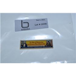 RARE TEMPERANCE SASKATCHEWAN SOCIETY PROHIBITION STAMP