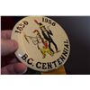 Image 2 : B.C. 1958 CENTENNIAL PINBACK (NATIVE)