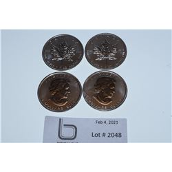 4 TIMES THE MONEY 5.00 canada 1 oz. sterling silver coin