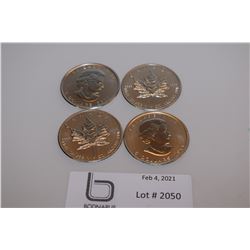 4 TIMES THE MONEY 5.00 canada 1 oz. sterling silver coin