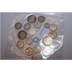 4.2 OZ. CANADA SCRAP SILVER COINS LOT
