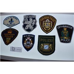 VARIOUS POLICE PATCHES