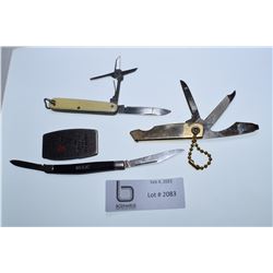 4 FOLDING KNIVES